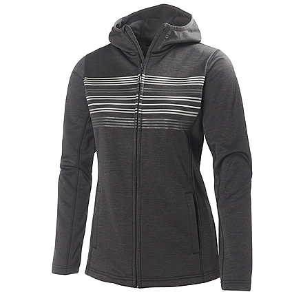 Helly Hansen Graphic Fleece Hoodie - Womens-Black-Large