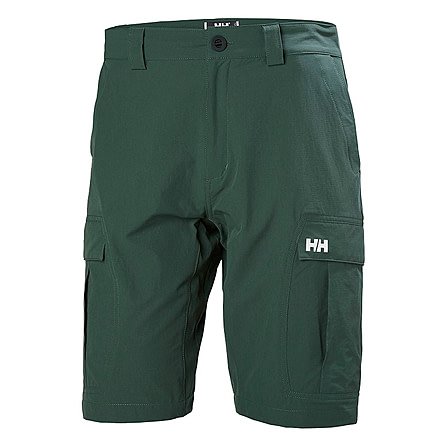 Helly Hansen Mens Qd Cargo Shorts 11 Inch, Jungle Green, 38 Waist, 54154-390-38