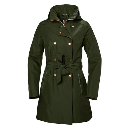 Helly Hansen Welsey Ii Trench - Womens, Forest Night, Medium, 53247469-M