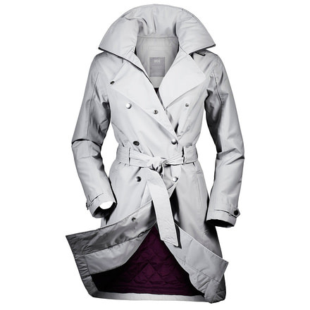 Helly Hansen Welsey Trench Insulated Jacket - Women's-Light Grey-Medium