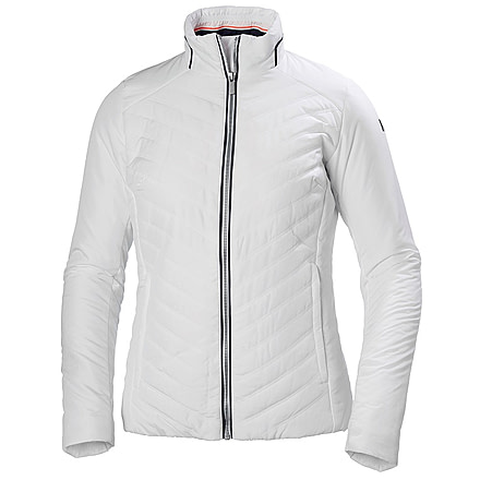 Helly Hansen Womens Crew Insulator Jacket, White, Large, 53030-001-L