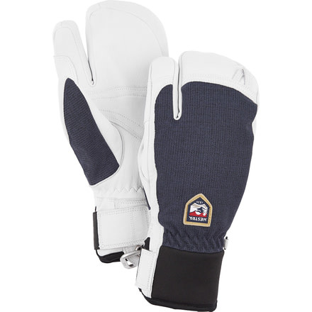 Hestra Army Leather Patrol 3 Finger Glove - Unisex, Navy, 07, 30592-280-07
