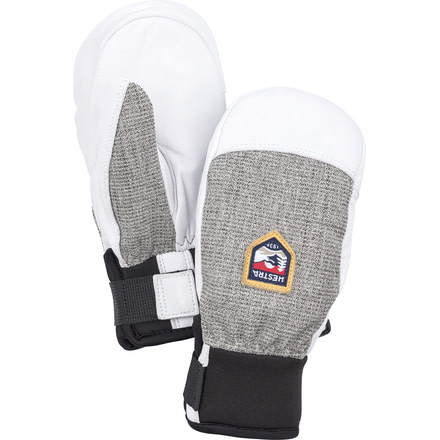 Hestra Army Leather Patrol Jr. Mittens - Unisex, Light grey, 03, 32451-320-03