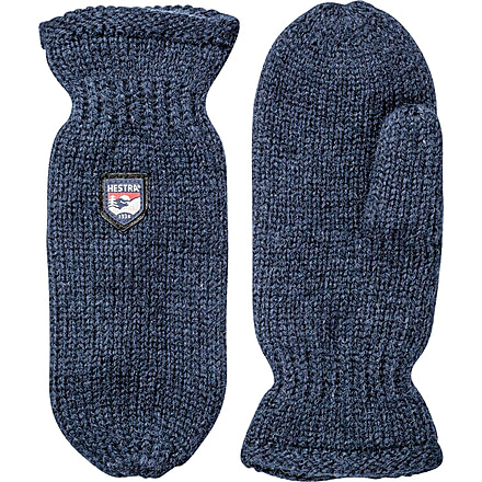 Hestra Basic Wool Mitt, Navy, 9, 63661-280-9
