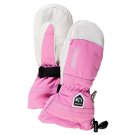 Hestra Heli Ski Jr. Mitt - Boy's-Pink-4