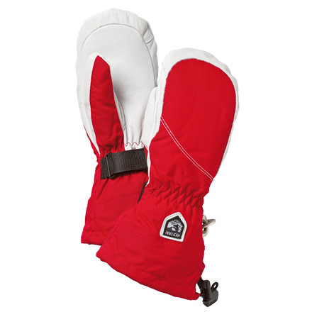 Hestra Heli Ski Mitts - Womens, Red/Offwhite, 5, 30611-560020-05