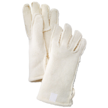 Hestra Wool Pile/Terry Liner 5 Finger Glove, Offwhite, 11, 34270-020-11