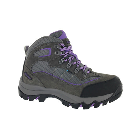 Hi-Tec Skamania Mid Waterproof Hiking Boots, Grey/Viola, 6 9022-6