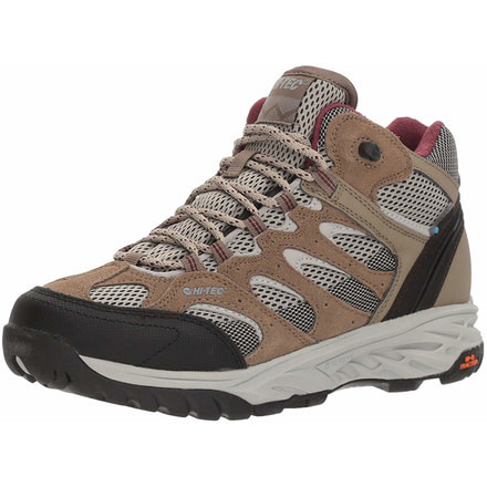 Hi-Tec V-Lite Wildfire Mid I WP Hiking Boots - Womens, Taupe/Warm Grey/Grape Wine, Medium, 8.5, 23109-M085