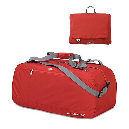High Sierra 30 In Pack-N-Go Duffel, Carmine Red/Carmine Red/Carmine Red, 30.0inx 15.0inx 14.0in, 53609-3135