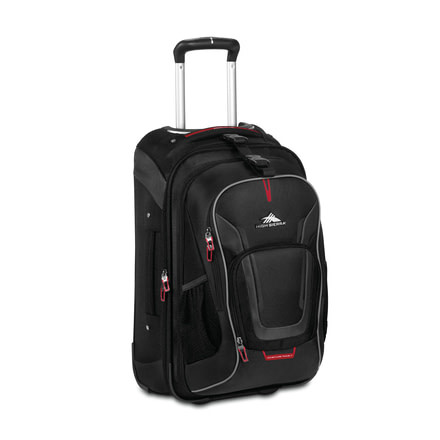 High Sierra AT7 Carry-on Wheeled Backpack with Removable Daypack, Black, 22.0inx 14.0inx 8.0in, 57017-1041