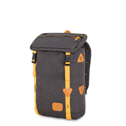 High Sierra Klettersack Backpack, Black/Gold, 20.0inx 12.5inx 6.5in, 106513-2693