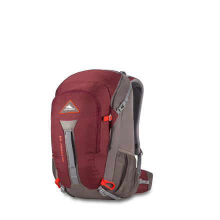 High Sierra Pathway 40L Backpack, Cranberry/Slate/Redrock, 23.0inx 12.5inx 9.0in, 79546-5742