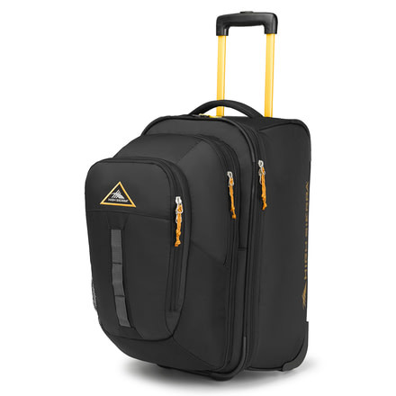 High Sierra Pathway Series Carry On W/Zip-Off Backpack, Black/Gold, 21inx 8..5inx 14in, 112502-2693