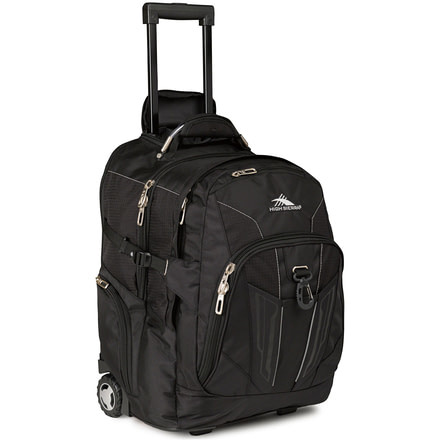 High Sierra XBT Laptop Wheeled Backpack, Black, 19.5inx 13.0inx 7.0in, 58002-1041
