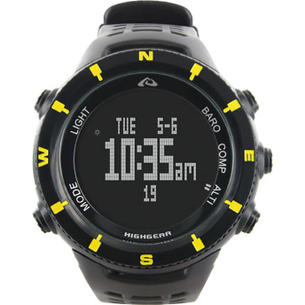 Highgear Alti-XT Negative Face w, Altimeter, Barometer, Compass, Thermometer, Chr 20502HG
