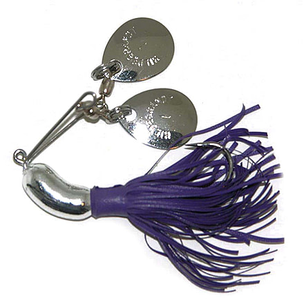 Hildebrandt Nugget Spinnerbait, 2/0 Hook, Purple With Nickel Blade, 1 1/2in, 1/4oz, 102N-PUR