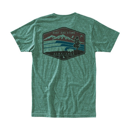 HippyTree Mens Tahoma Tee, Heather Green, Small, 2014-HEATHER GREEN-S