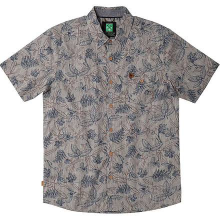 HippyTree Sycamore Woven Short Sleeve Shirt - Men's-Grey-Large