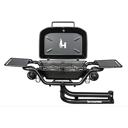 HitchFire F-20 Propane Passenger Side Gas Grill, Black, Large, HFG01F2001