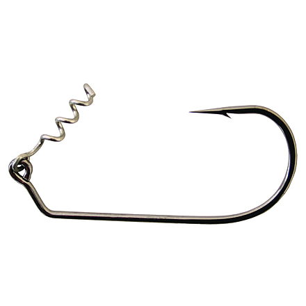 Hogy Unweighted Classic Swimbait Hook, Needle Point, Long Shank, Light Wire, Bait Keeper, Nickel, Size 5/0, 3 Per Pack, HSBH5U
