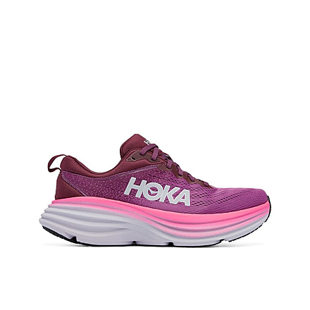 Hoka Bondi 8 Road Running - Womens, Beautyberry / Grape Wine, 08B, 1127952-BGWN-08B