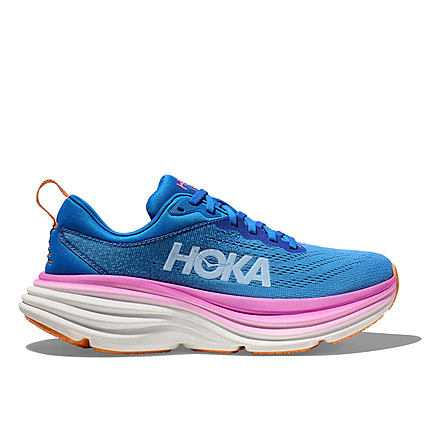Hoka Bondi 8 Wide Road Running - Womens, Coastal Sky/All Aboard, 6D, 1127954-CSAA-06D