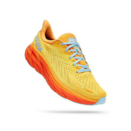 Hoka Clifton 8 Wide Running Shoes - Mens, Radiant Yellow / Maize, 14EE, 1121374-RYMZ-14EE