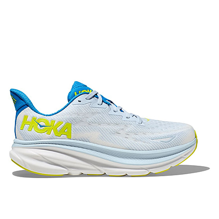 Hoka Clifton 9 Wide Road Running Shoes - Mens, Ice Water/Evening Primrose, 10EE, 1132210-IWEP-10EE