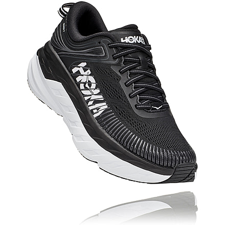 Hoka Bondi 7 Road Running Shoes - Women's, Black / White, 6.5D, 1110531-BWHT-06.5D