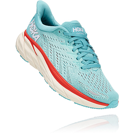 Hoka Clifton 8 Road Running Shoes - Women's, Aquarelle / Eggshell Blue, 10.5D, 1121375-AEBL-10.5D