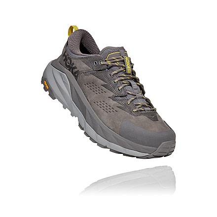 Hoka Kaha Low GTX Shoes - Mens, Charcoal Gray/Green Sheen, 7D, 1118586-CGGS-07D