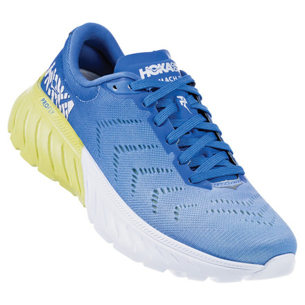 Hoka Mach 2 Running Shoes - Womens, Palace Blue / Lime Sherbet, Medium, 8, 1099722-PBLSB-08