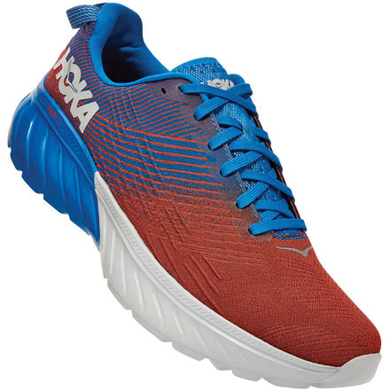 Hoka Mach 3 Road Running Shoes - Mens, Imperial Blue/Mandarin Red, 10.5, 1106479-IBMR-10.5