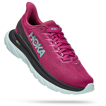 Hoka Mach 4 Road Running Shoes - Womens, Festival Fuchsia / Black, 7B, 1113529-FFBL-07B