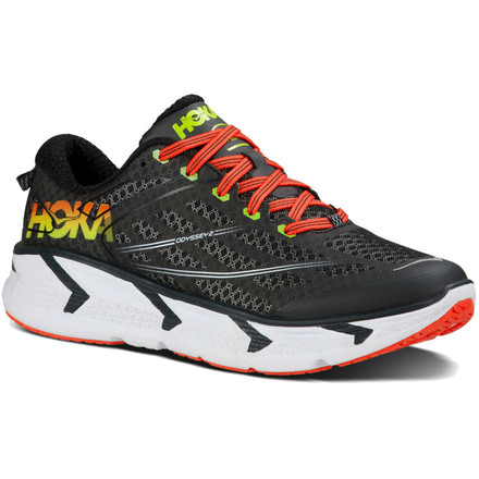 Hoka Odyssey 2 Road Running Shoe - Men's-Anthracite/Citrus-Medium-11