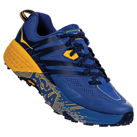 Hoka Speedgoat 3 Running Shoes - Mens, Galaxy Blue / Old Gold, Medium, 7.5, 1099733-GBOG-07.5