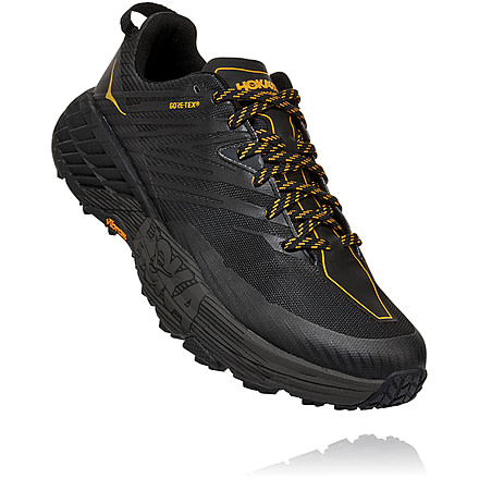 Hoka Speedgoat 4 GTX Trail Running Shoes - Mens, Anthracite / Dark Gull Grey, 9, 1106530-ADGG-09