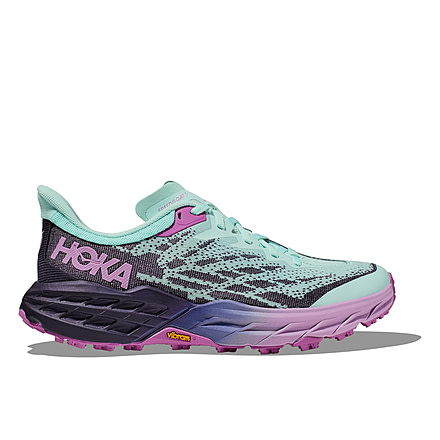 Hoka Speedgoat 5 Wide Trailrunning Shoes - Womens, Sunlit Ocean/Night Sky, 12D, 1123160-SONS-12D