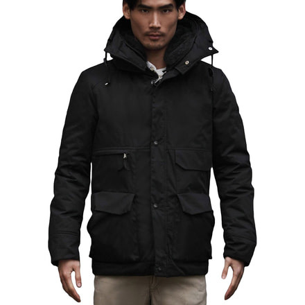 Holubar Metro Black Parka - Mens-Black-Small
