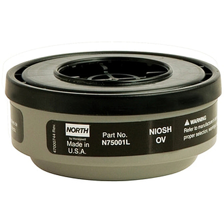 Honeywell North N Series Organic Vapor Cartridge,2pk N75001L-PK