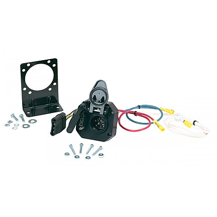 Hopkins Towing Solutions Multi Tow 4 Flat To 6 Round And 4 Flat Adapter, 47175