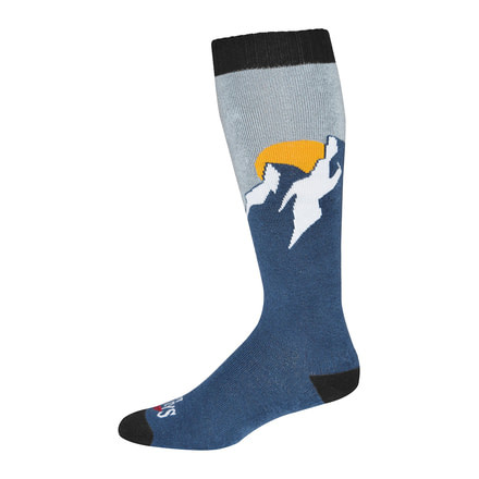 Hot Chillys Heli Mid Volume Sock - Mens, Heli/Blue, Medium, HC2851P-295-M