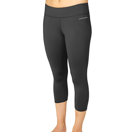 Hot Chillys Micro-Elite Chamois Capri Tight - Womens, Black, Extra Small, HC9632-101-XS