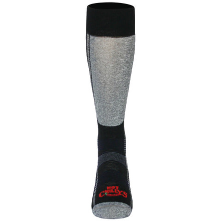 Hot Chillys Prem Low Vol Cls Sock - Mens, Black/Heather, Medium, HC2211-BLACK/HEATHER-M