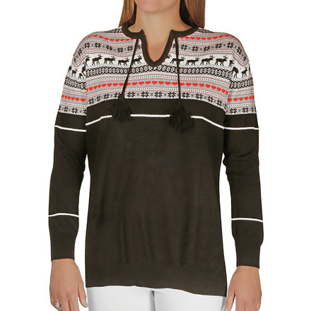 Hot Chillys Sweater Knit Top - Womens, Winter Love, Small, HC7618P-313-S