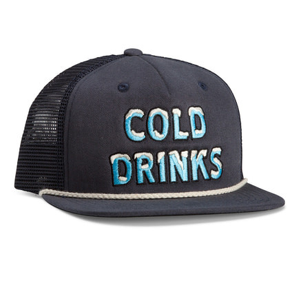 Howler Brothers Cold Drinks Snapback Hat - Mens, Deep Blue, One Size, 160619F-CDB