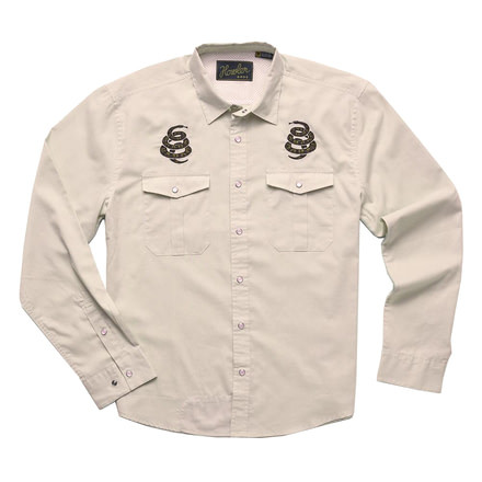 Howler Brothers Gaucho Snapshirt - Mens, Riverbed Oxford/Cottonmouth, L, 120720S-OWO-L