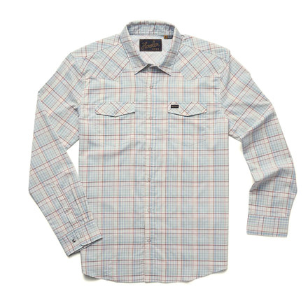 Howler Brothers H Bar B Tech Long Sleeve Shirt - Mens, Bolan Plaid/Lazy Blue, S, 125520S-BPW-S