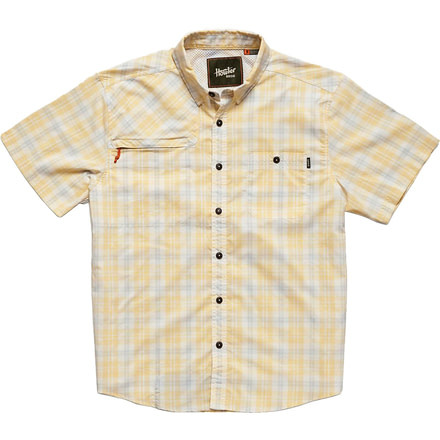 Howler Brothers Matagorda Shortsleeve - Mens, Shoreline Plaid / Sunny Yellow, Medium, 124619S-SPY-M